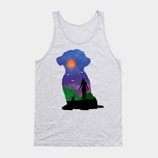 My dog and I into the sunset Tank Top